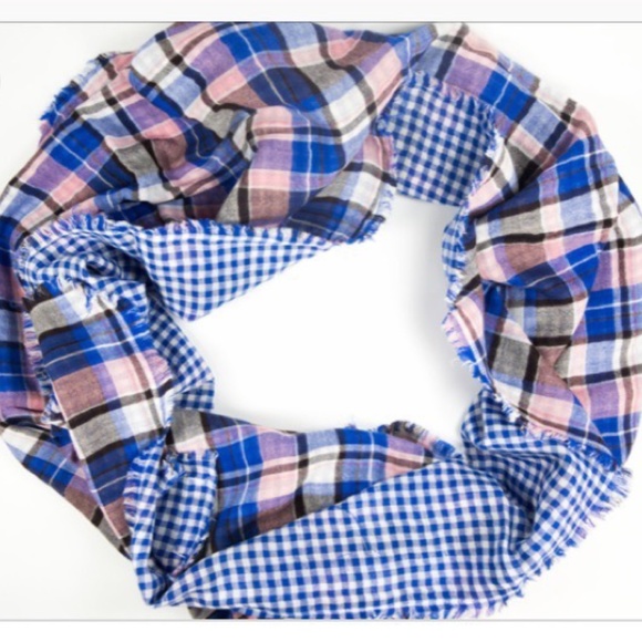 Alex Lehr American Colors Contrast Plaid Scarf - Picture 1 of 3